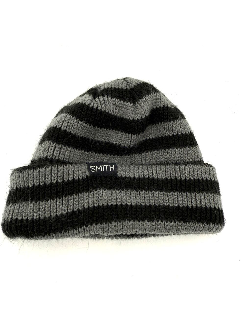 Smith Black & Grey Striped Acrylic Beanie